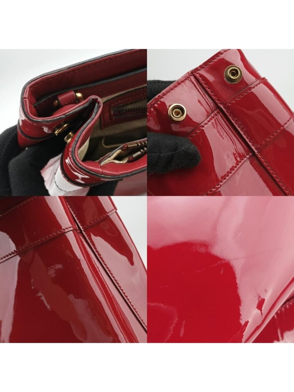 Gucci Bright Bit Red Patent - Picture 16 of 16